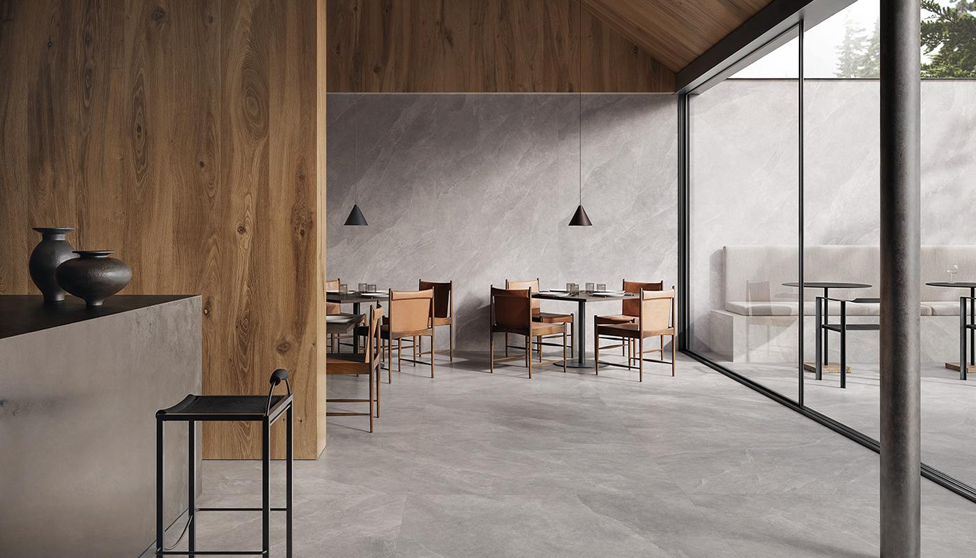 Gres Porcelánico Ergon Cornerstone Evolution Piedra,cemento,mármol,resina Espacios Públicos Slate Grey ,slate Grey Stone Imagen Galería | Emilceramica Gres Porcelánico Ergon Cornerstone Evolution Piedra,cemento,mármol,resina Espacios Públicos Slate Grey ,slate Grey Stone Imagen Galería | Emilceramica