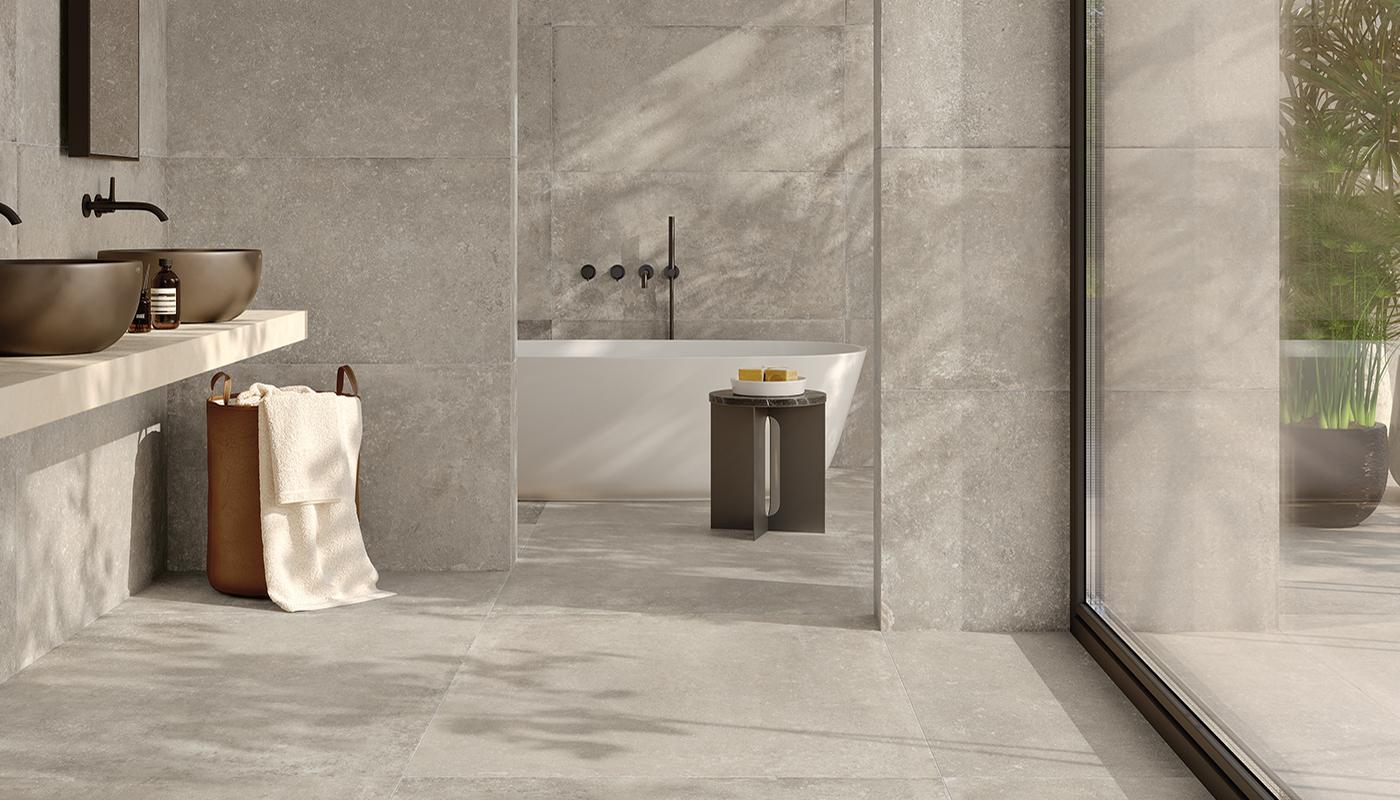 Gres Porcelánico Emil Ever-stone Piedra Baño Grey Fondo Imagen Galería | Emilceramica Gres Porcelánico Emil Ever-stone Piedra Baño Grey Fondo Imagen Galería | Emilceramica