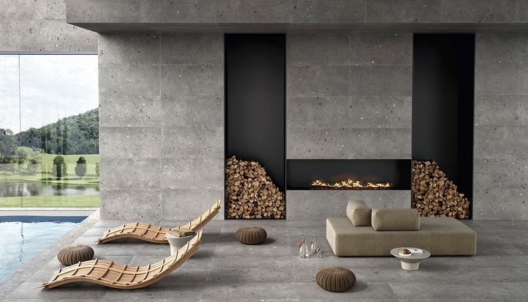 Ego | Emilceramica Gres Porcelánico Provenza Ego Piedra Exterior Grigio Scuro Fondo Imagen Galería | Emilceramica
