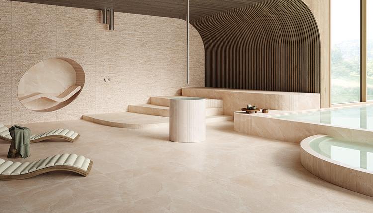 Salt Stone | Emilceramica Gres Porcelánico Provenza Salt Stone Piedra Baño Pink Halite Imagen Galería | Emilceramica